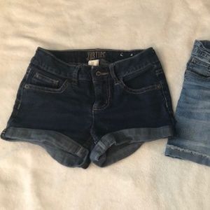 Bundle of girls size 10 Justice shorts
